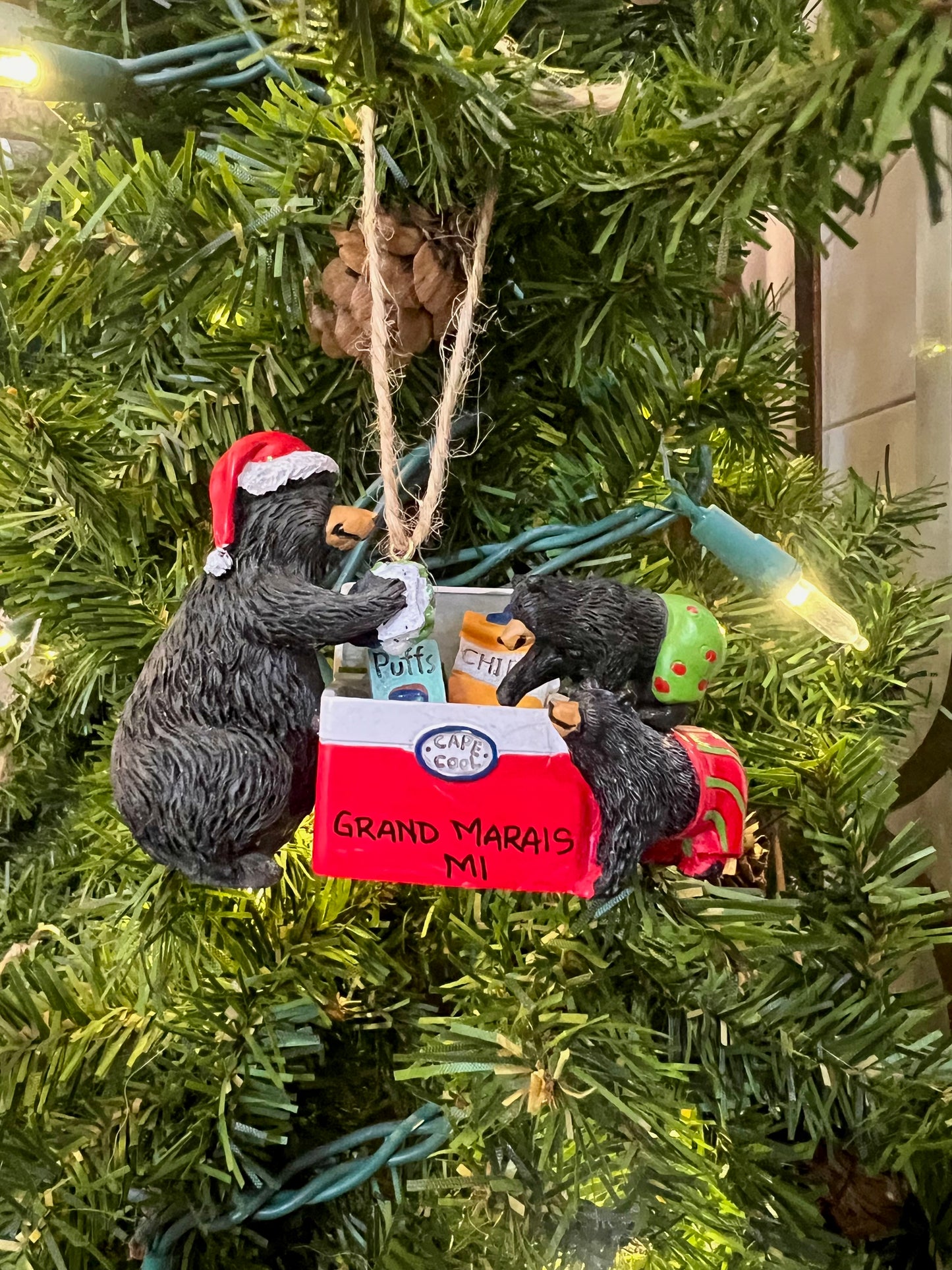 Bears in Cooler Ornament