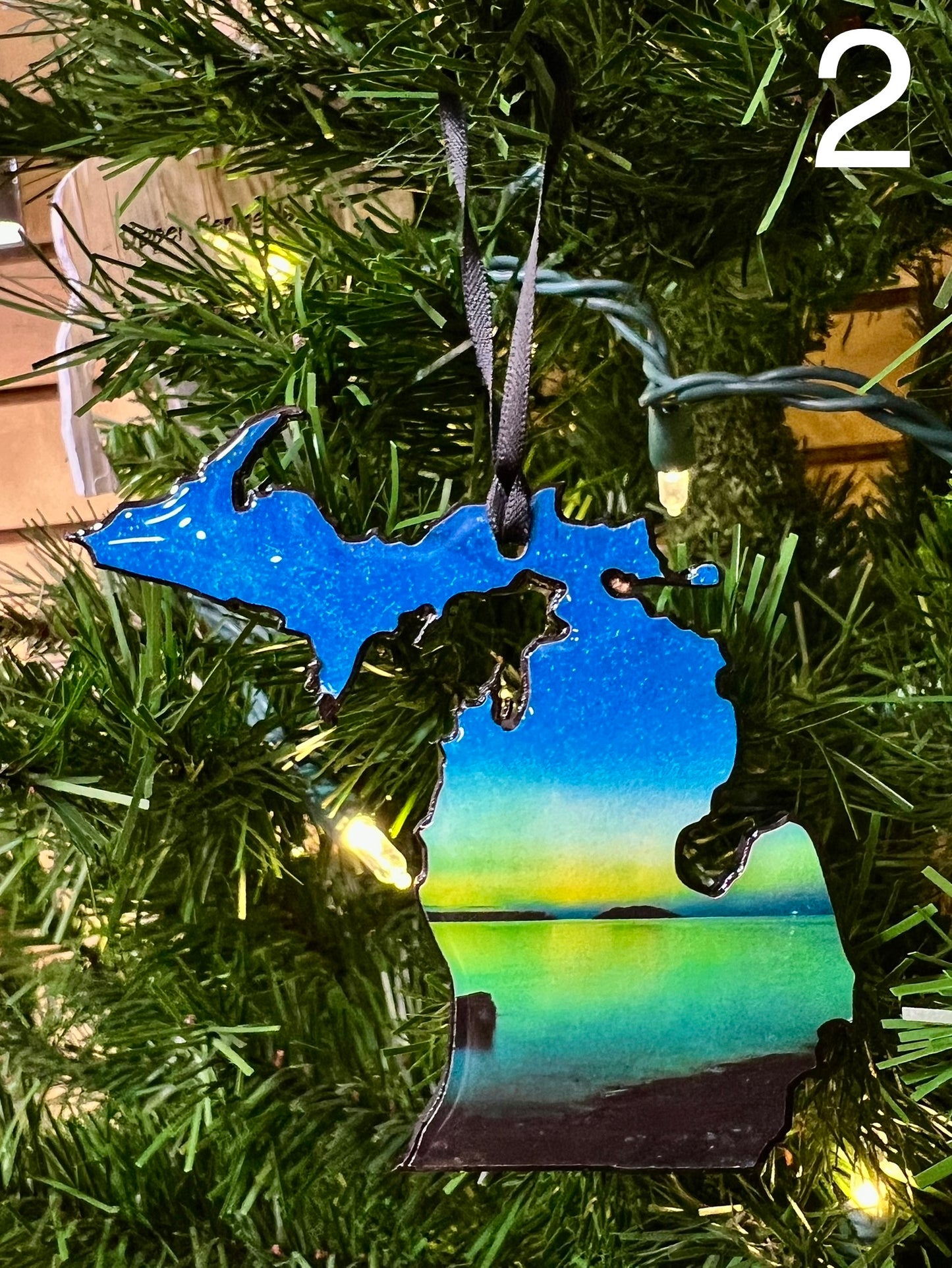 Sunset Michigan Resin Ornaments