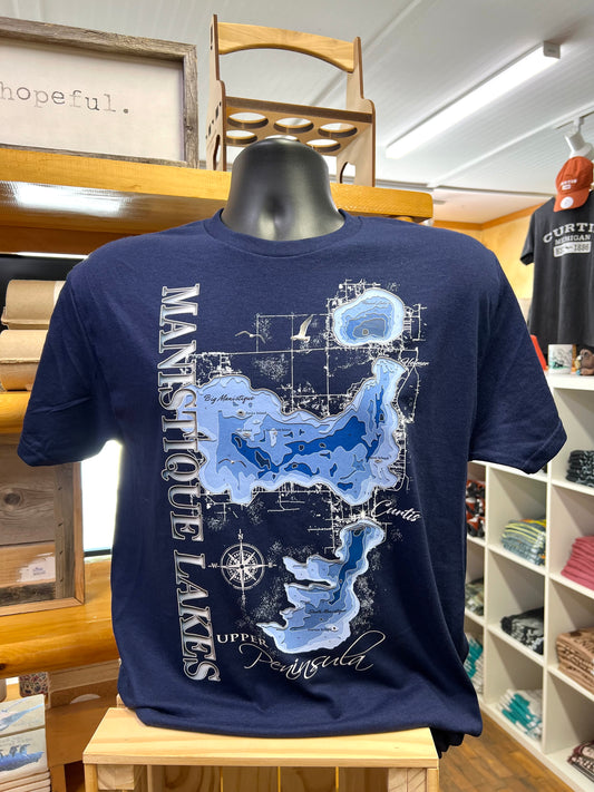 Manistique Lakes Depths T-Shirt