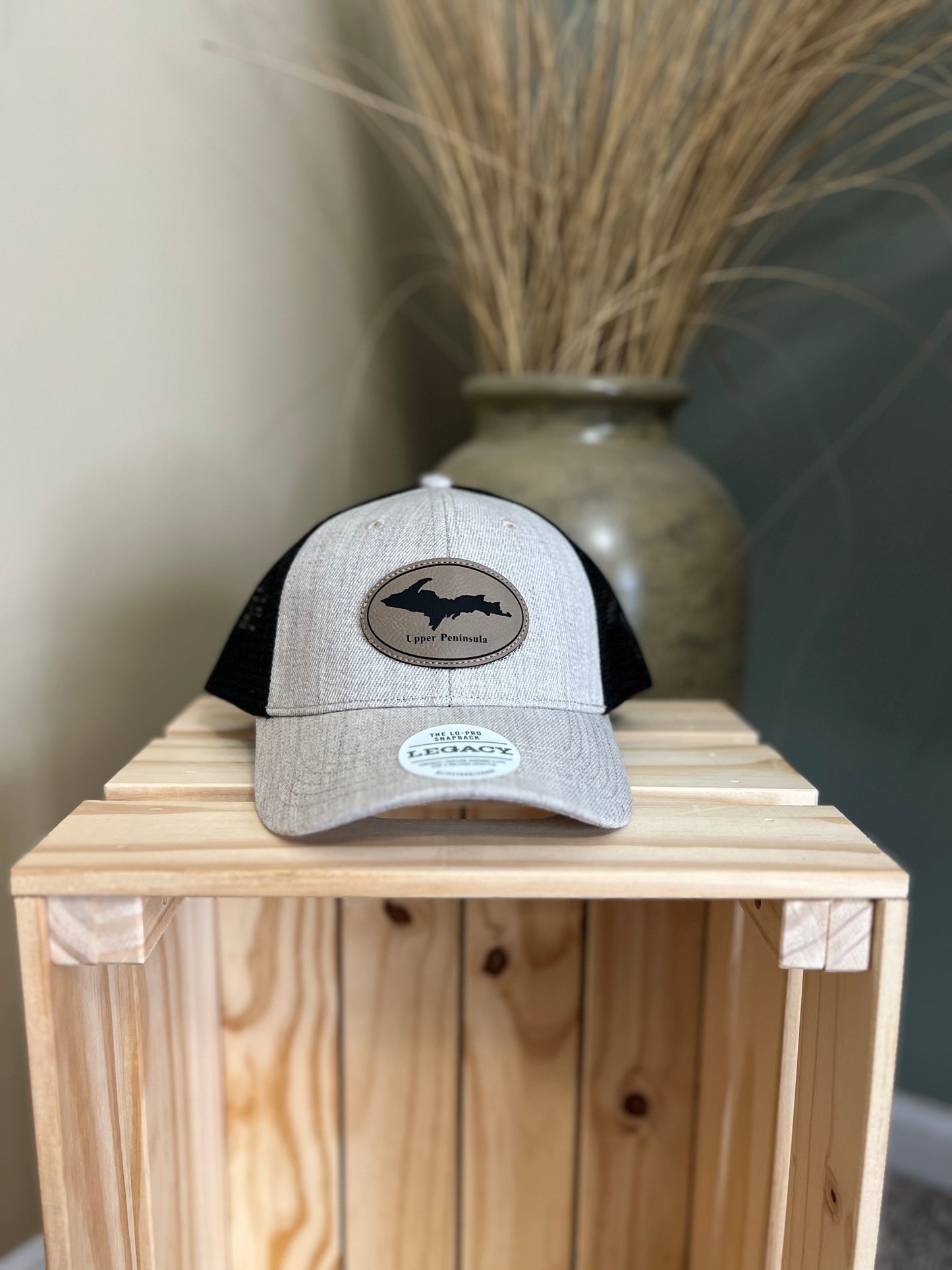 Upper Peninsula Leather Patch Hat