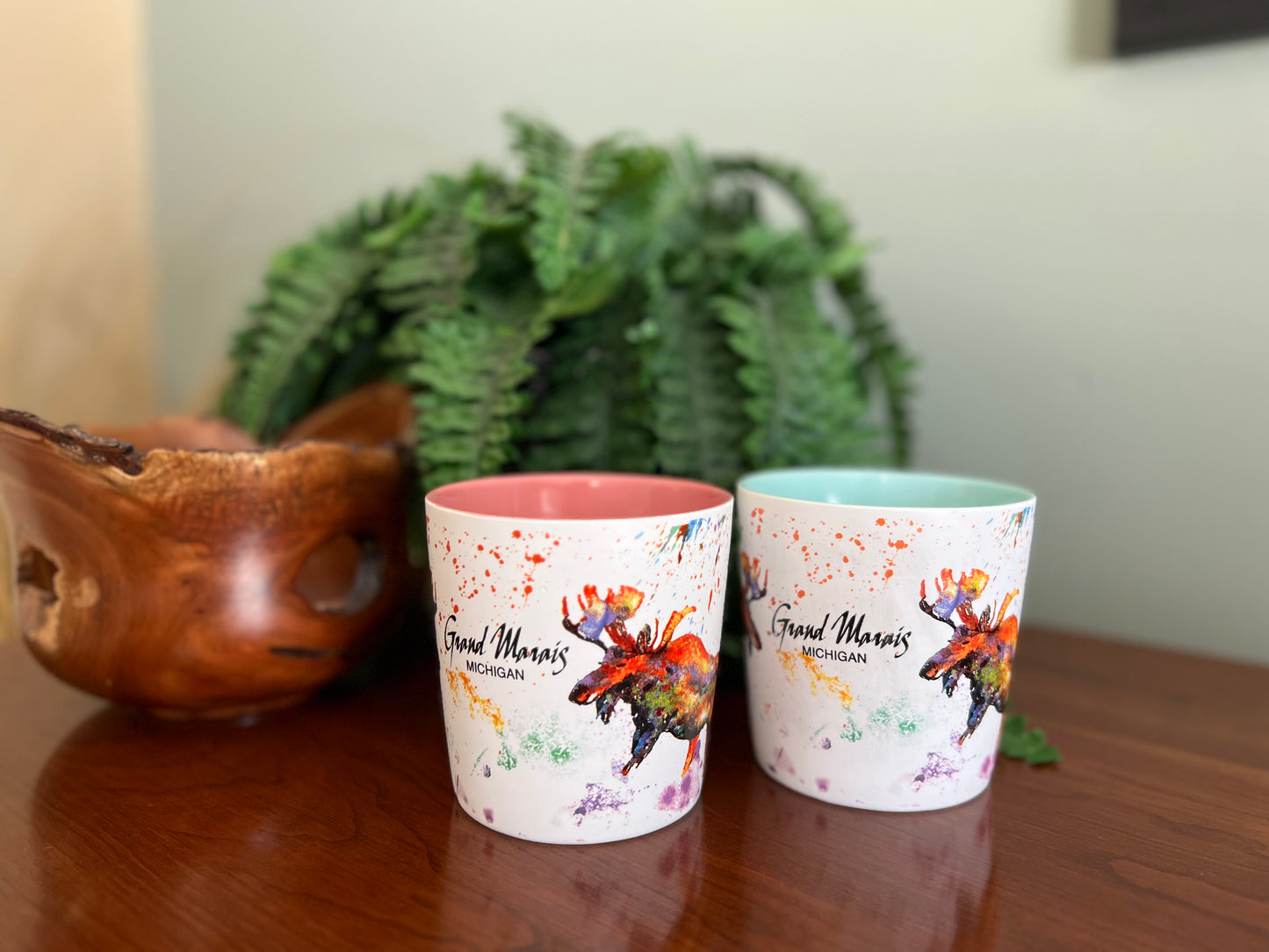 Moose Watercolor Mug